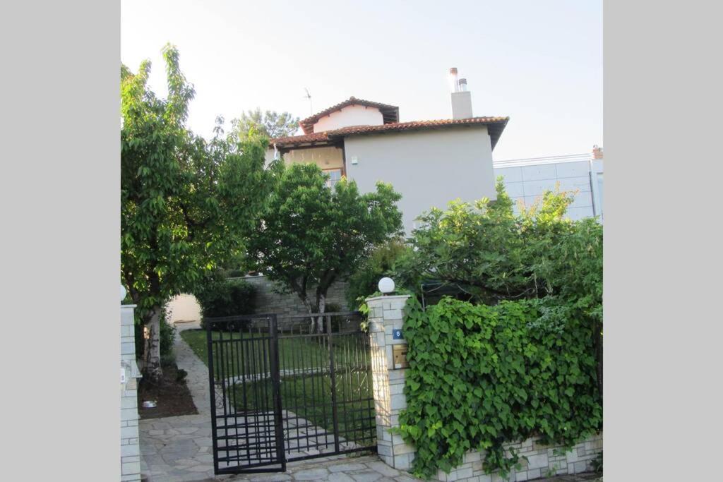 Τraditional Fully Detached Villa on a luxurious Hillock of Thessaloniki PANORAMA with its own Garden also for Family&Wedding gatherings&Kid's parties - under 13 Εξωτερικό φωτογραφία
